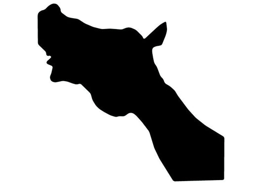 Whinnying Horse Head Wall Decal