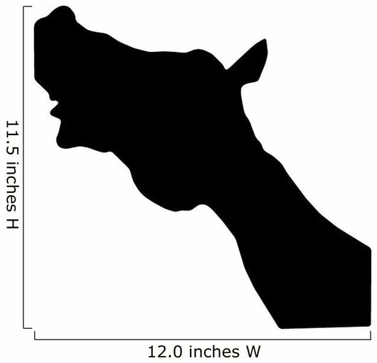 Whinnying Horse Head Wall Decal