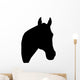 Facing Right Horse Head Wall Decal