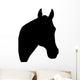 Facing Right Horse Head Wall Decal