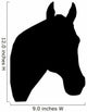 Facing Right Horse Head Wall Decal