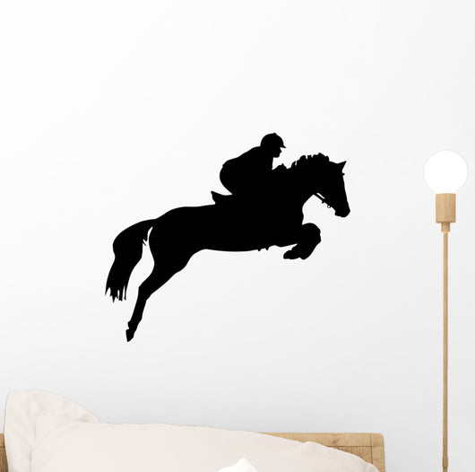 Horseback Rider Jump Wall Decal