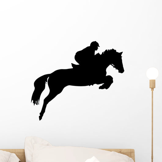 Horseback Rider Jump Wall Decal