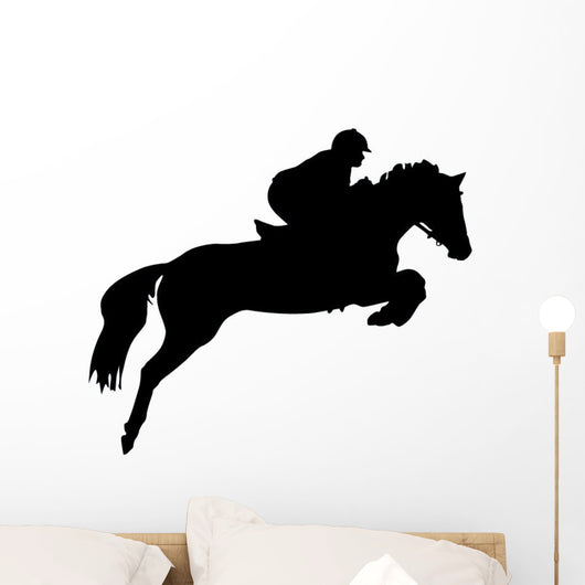 Horseback Rider Jump Wall Decal