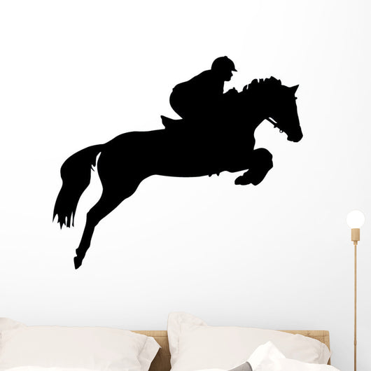 Horseback Rider Jump Wall Decal