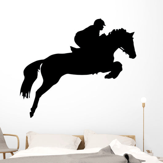 Horseback Rider Jump Wall Decal