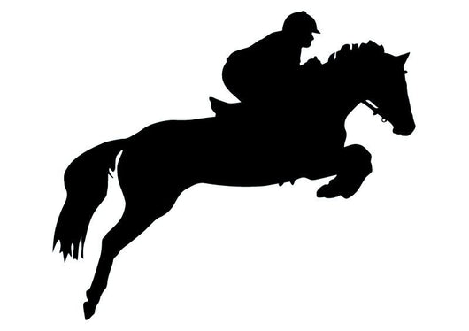 Horseback Rider Jump Wall Decal