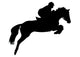 Horseback Rider Jump Wall Decal