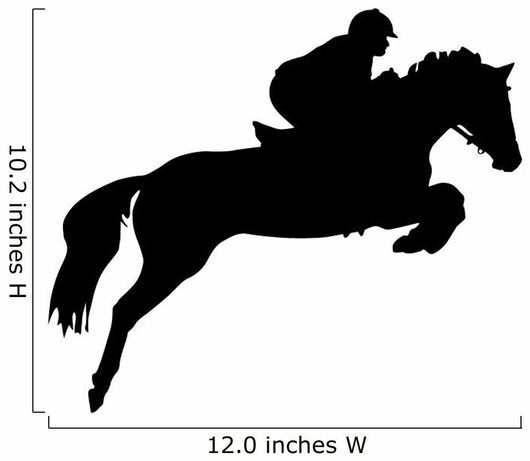 Horseback Rider Jump Wall Decal