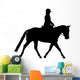 Horseback Rider Walking Wall Decal