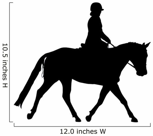 Horseback Rider Walking Wall Decal