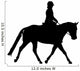 Horseback Rider Walking Wall Decal