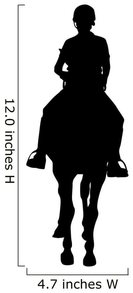 Horseback Rider Front Wall Decal