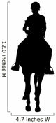 Horseback Rider Front Wall Decal