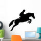Horseback Rider Jumping Wall Decal