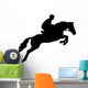 Horseback Rider Jumping Wall Decal