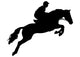Horseback Rider Jumping Wall Decal