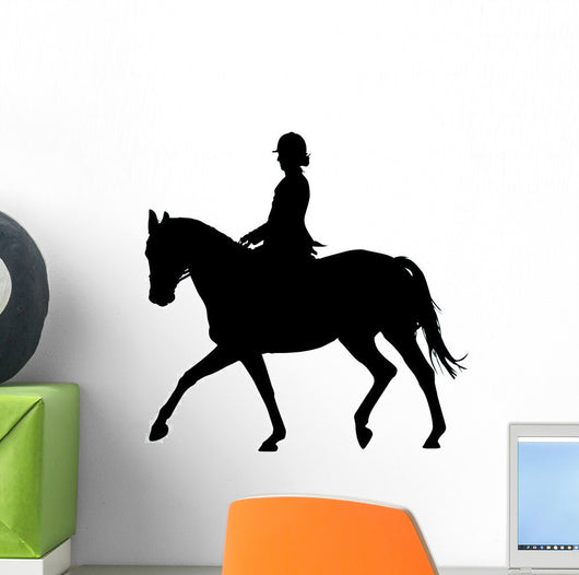Horseback Rider Prancing Wall Decal