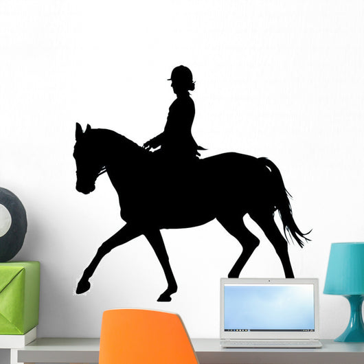 Horseback Rider Prancing Wall Decal