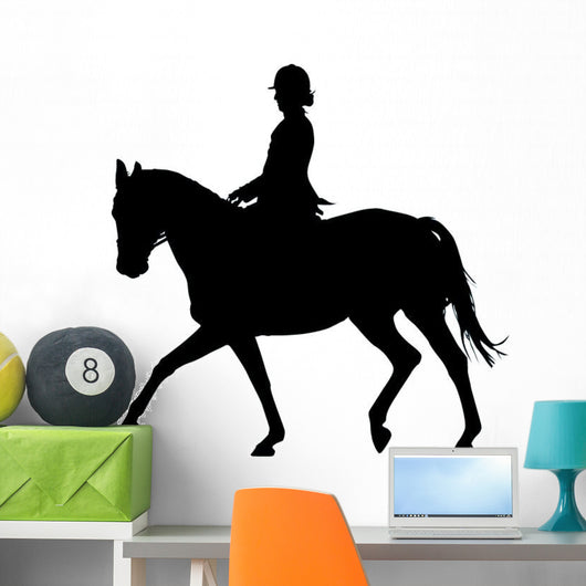 Horseback Rider Prancing Wall Decal