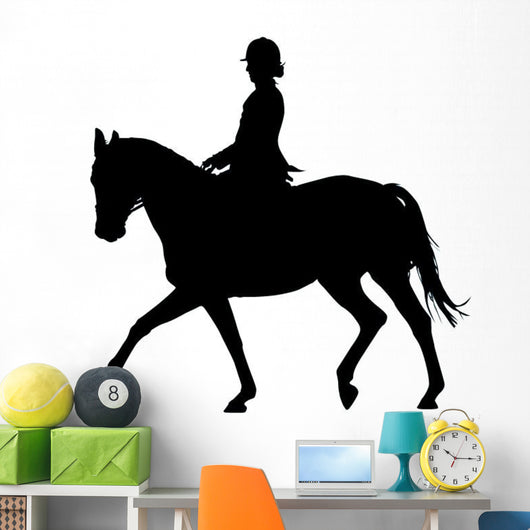 Horseback Rider Prancing Wall Decal