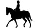 Horseback Rider Prancing Wall Decal