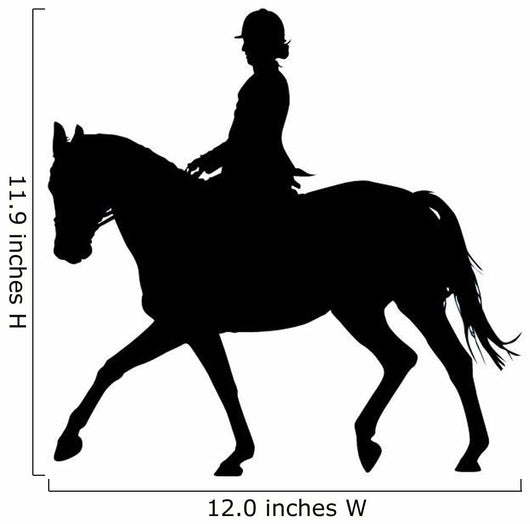 Horseback Rider Prancing Wall Decal