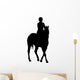 Horseback Rider Turning Wall Decal