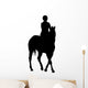 Horseback Rider Turning Wall Decal