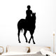 Horseback Rider Turning Wall Decal