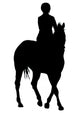 Horseback Rider Turning Wall Decal