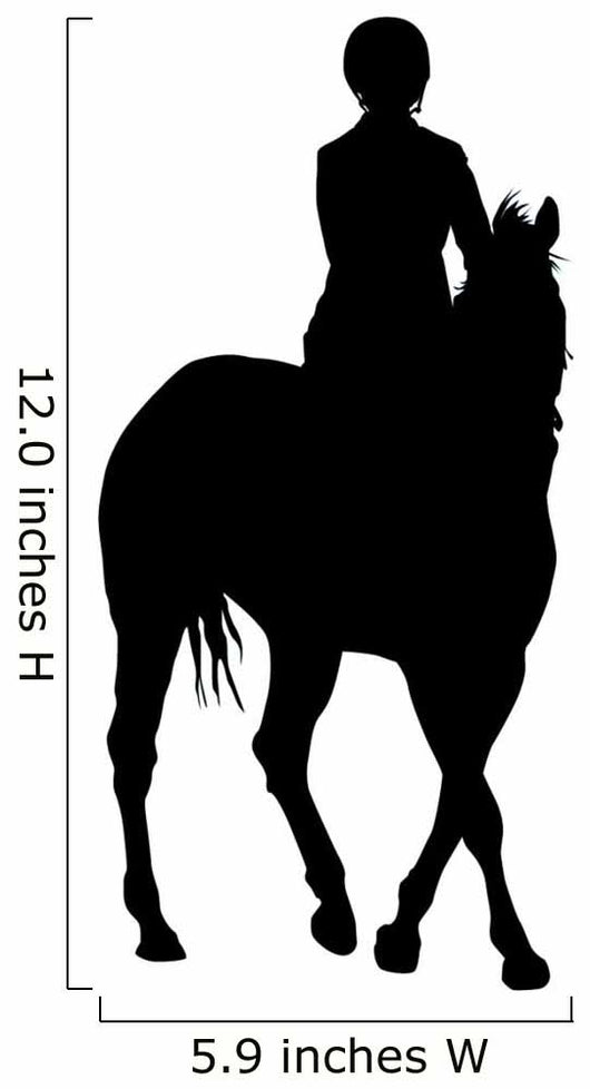 Horseback Rider Turning Wall Decal
