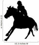 Horseback Rider Gallop Wall Decal