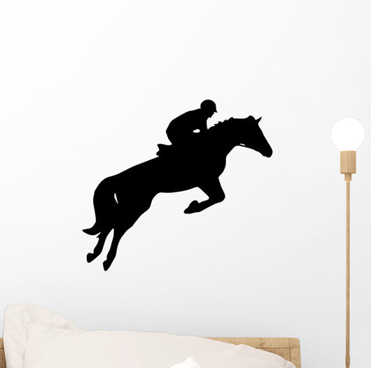 Horseback Jumping Wall Decal