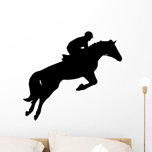 Horseback Jumping Wall Decal