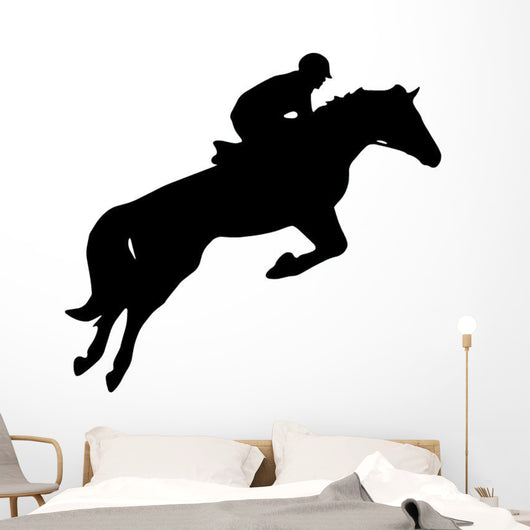 Horseback Jumping Wall Decal