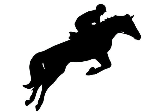 Horseback Jumping Wall Decal