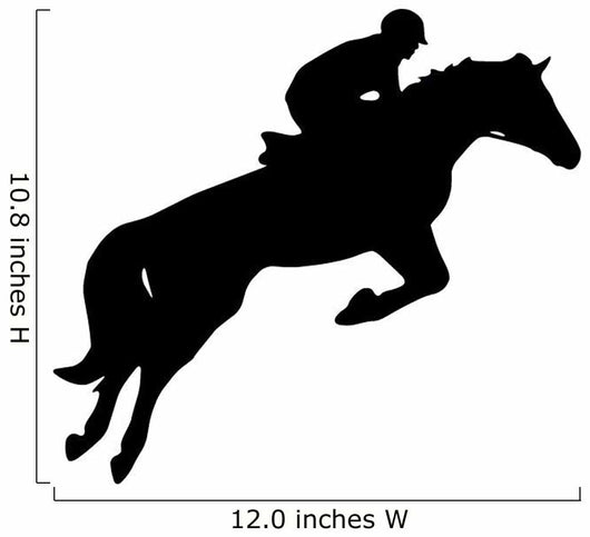 Horseback Jumping Wall Decal