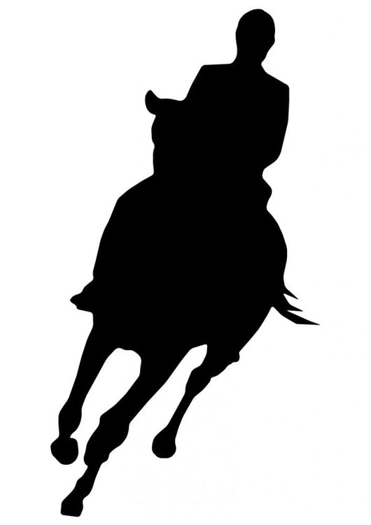 Horseback Riding Silhouette Wall Decal