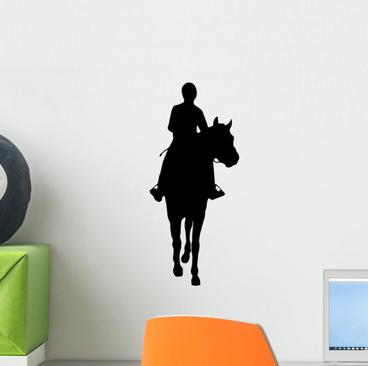 Horseback Riding Silhouette Wall Decal
