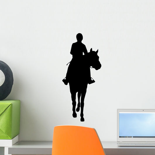 Horseback Riding Silhouette Wall Decal