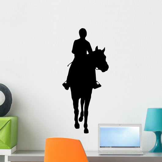 Horseback Riding Silhouette Wall Decal