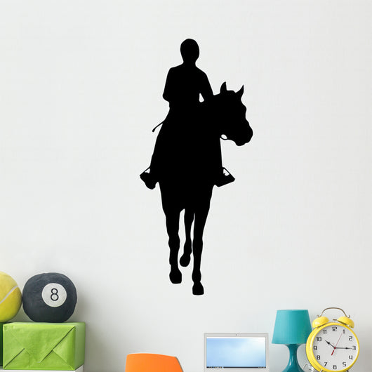 Horseback Riding Silhouette Wall Decal