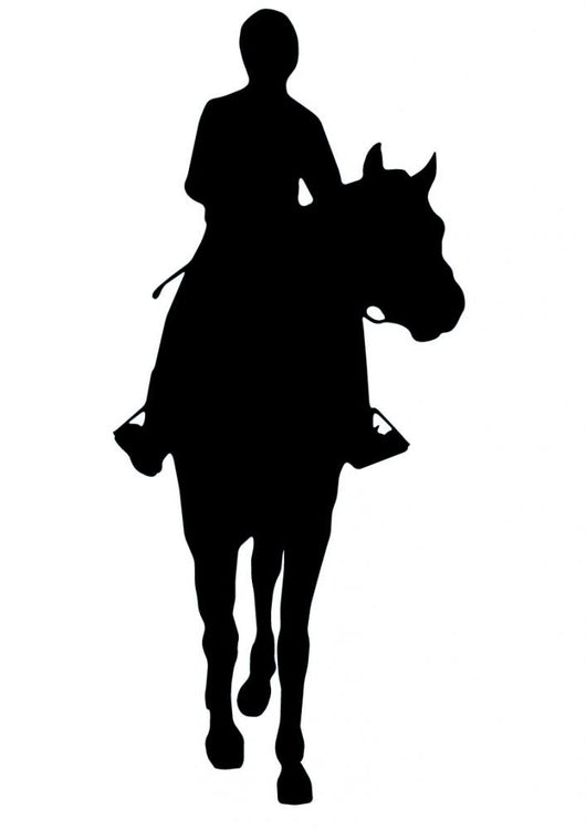 Horseback Riding Silhouette Wall Decal