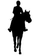 Horseback Riding Silhouette Wall Decal