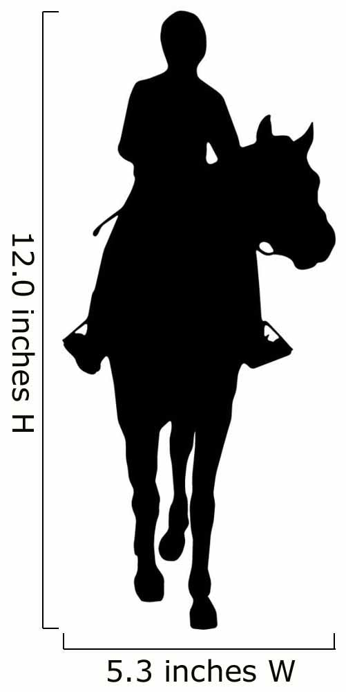 Horseback Riding Silhouette Wall Decal