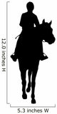 Horseback Riding Silhouette Wall Decal