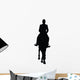 Horseback Riding Silhouette Wall Decal