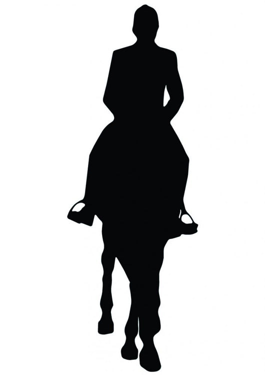 Horseback Riding Silhouette Wall Decal