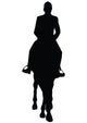 Horseback Riding Silhouette Wall Decal